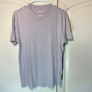 Abercrombie Fitch Soft A&F Essentials Relaxed T Shirt Lilac Purple Mens Small